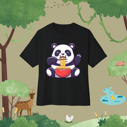 Ramen Fuel: Panda Power. Oversized T-Shirt (full style)