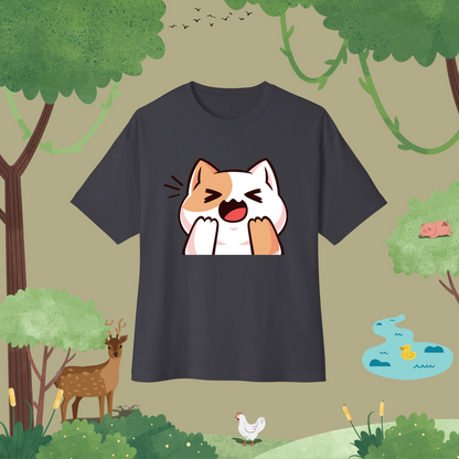 Cat Laughing. Oversized T-Shirt (full style)