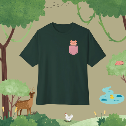 Clean Pig. Oversized T-Shirt (pocket style)